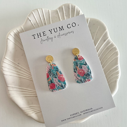 Print Me Pretty Statement Earrings - Botanicals