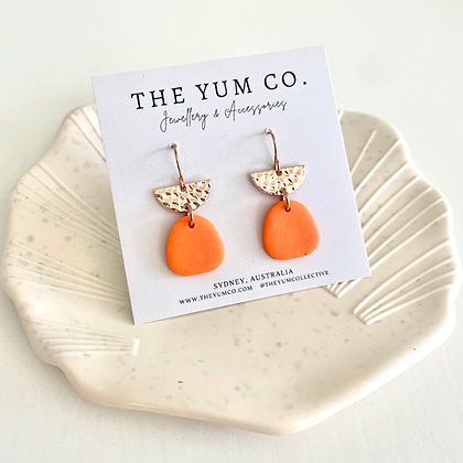 The Yum Yum Dangle Earring - Orange