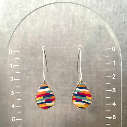 Nala Teardrop Dangles - Silver