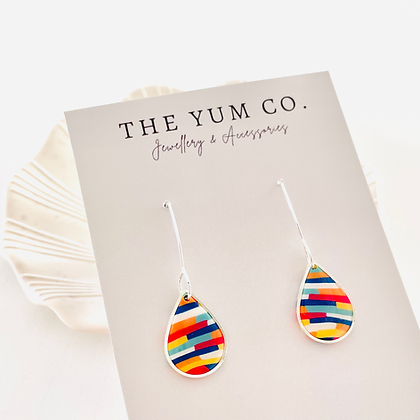 Nala Teardrop Dangles - Silver