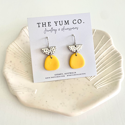 The Yum Yum Dangle Earring - Yellow