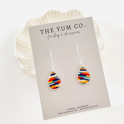 Nala Teardrop Dangles - Silver