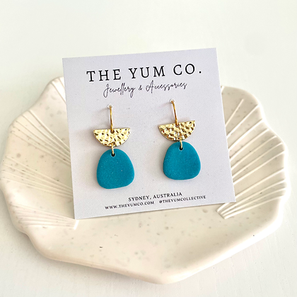 The Yum Yum Dangle Earring - Teal