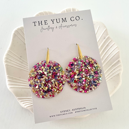 Rainbow Bauble Earrings Venus Flytrap - Main Image