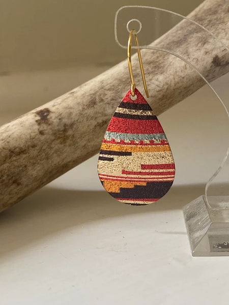 Lana Patterned Teardrop Earrings