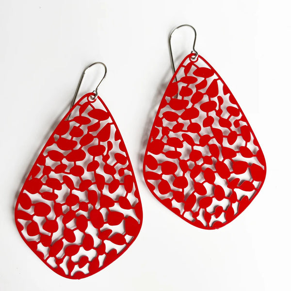 Blossom Red Earrings