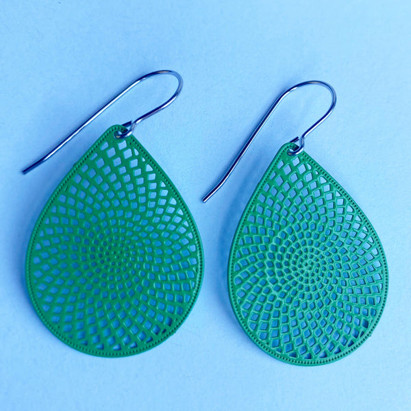 Audrey Earrings - Green