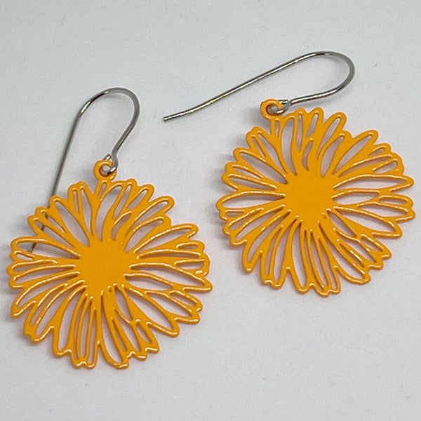 Cosmos Tangerine Earrings