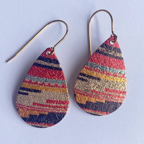 Lana Patterned Teardrop Earrings