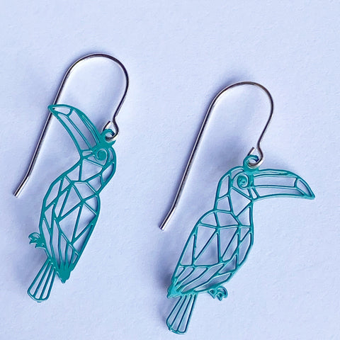 Polly in Forest Green Earrings