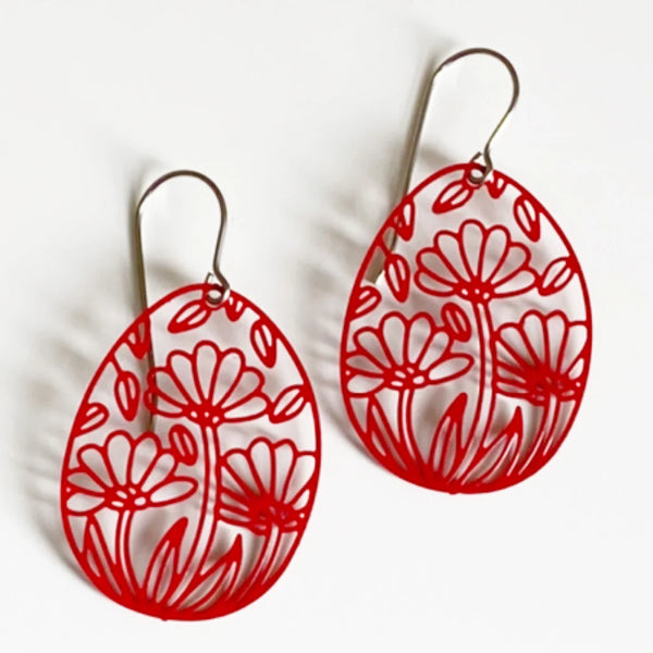 Bontanicals Red Earrings