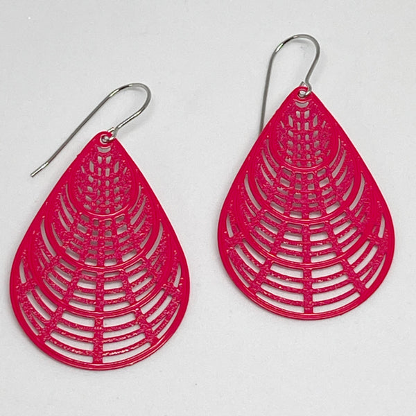 Julia Earrings - Hot Pink