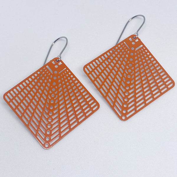 Diamonds Earrings - Orange