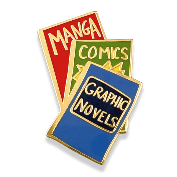 Manga Comics Graphic Novels Book Lapel Pin