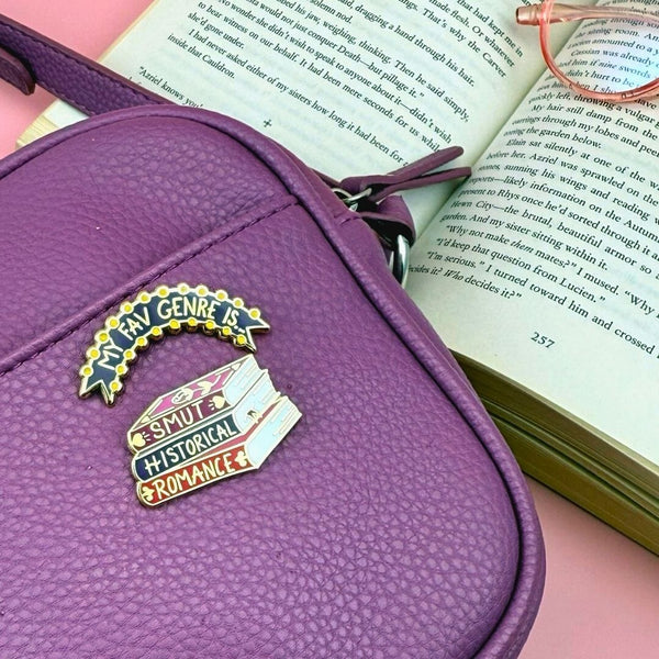 My Fav Genre Is Book Lapel Pin