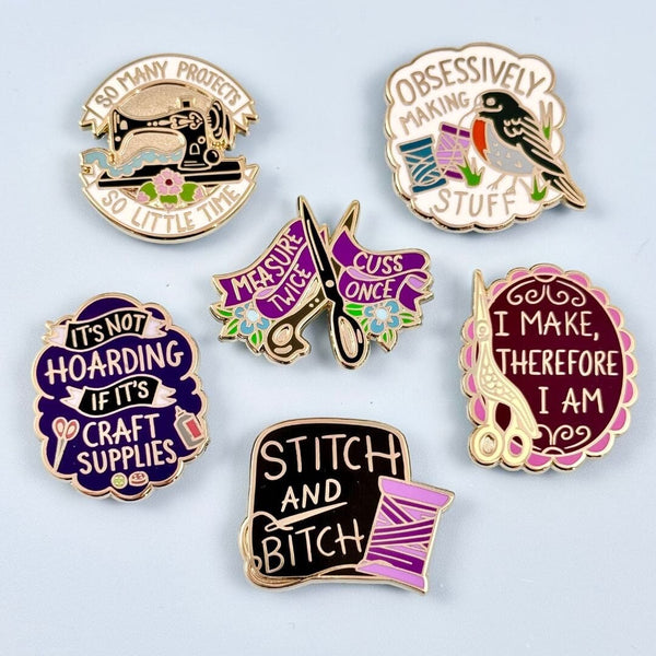 So Many Projects So Little Time Lapel Pin