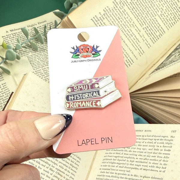 Smut Historical Romance Book Lapel Pin