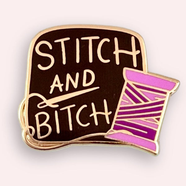 Stitch And Bitch Lapel Pin