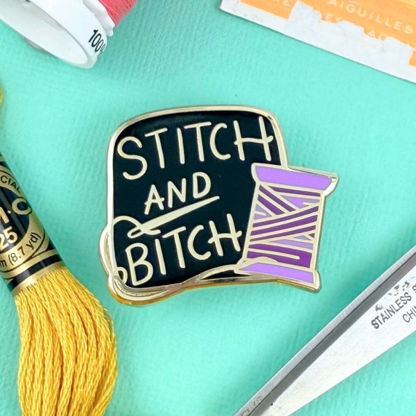 Stitch And Bitch Lapel Pin