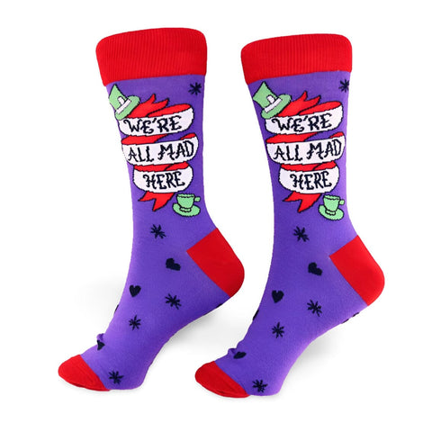 We're All Mad Here Socks