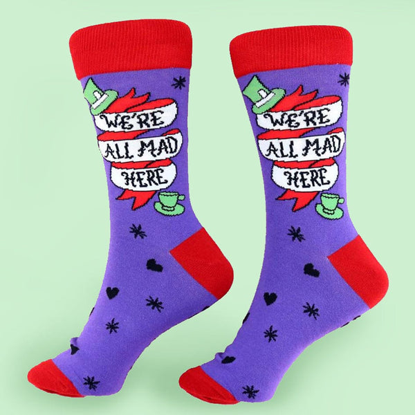 We're All Mad Here Socks