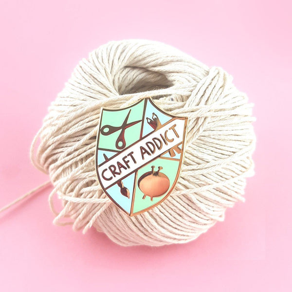 Craft Addict Lapel Pin
