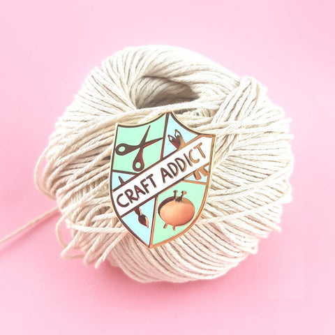 Craft Addict Lapel Pin