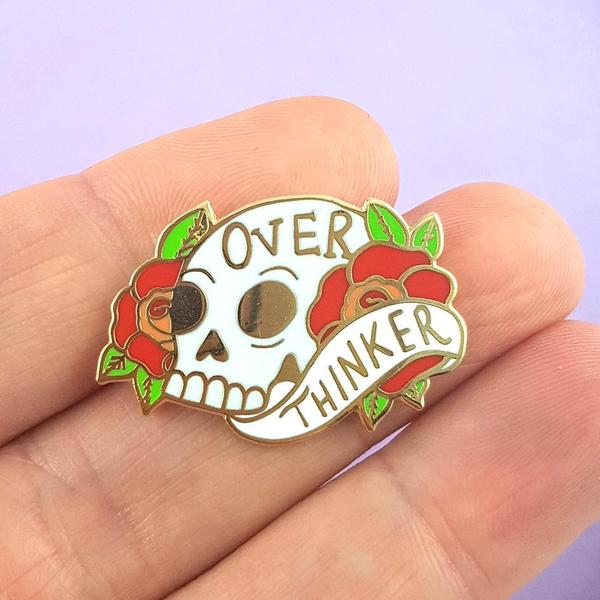 Over Thinker Lapel Pin