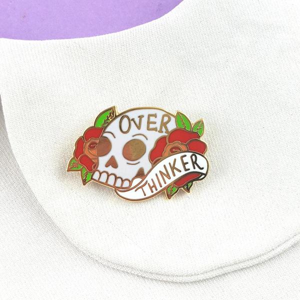 Over Thinker Lapel Pin