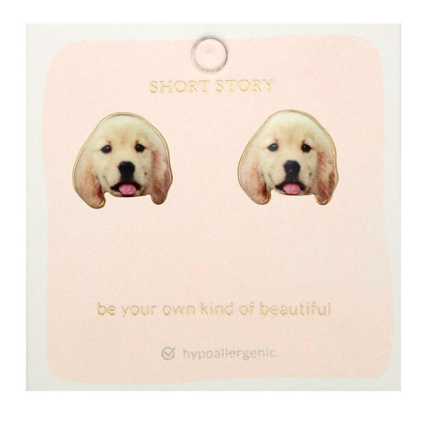 Golden Retriever Puppy Earrings