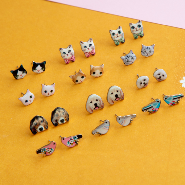 Ginger Kitten Earrings