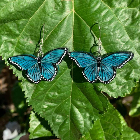 Blue Butterfly Earrings