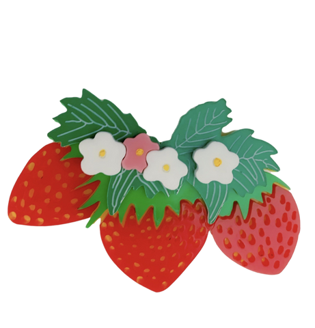 Strawberries Brooch