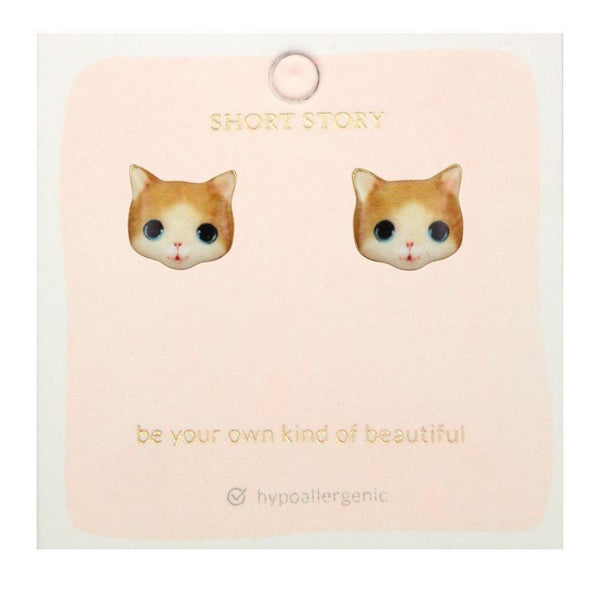 Ginger Kitten Earrings