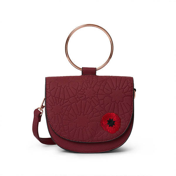 Poppy Field Saddle Bag