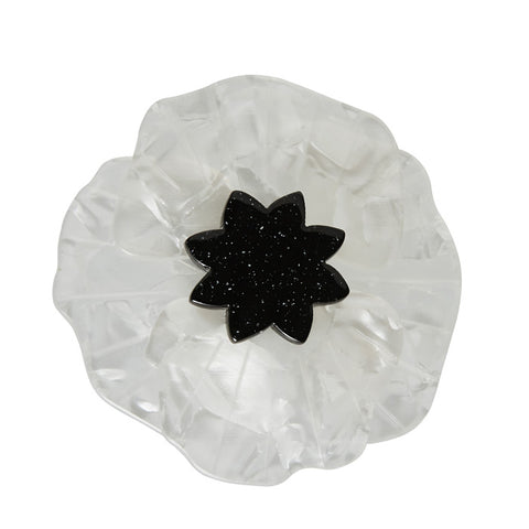 Poppy Field Brooch - White
