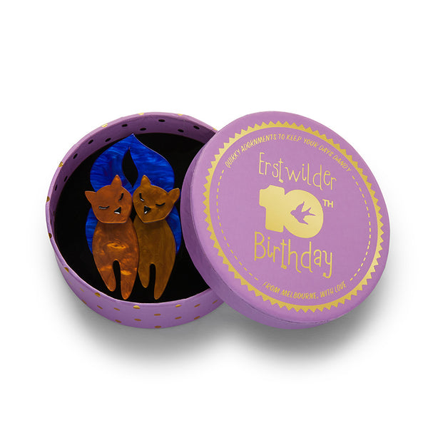 The Lovecats Brooch