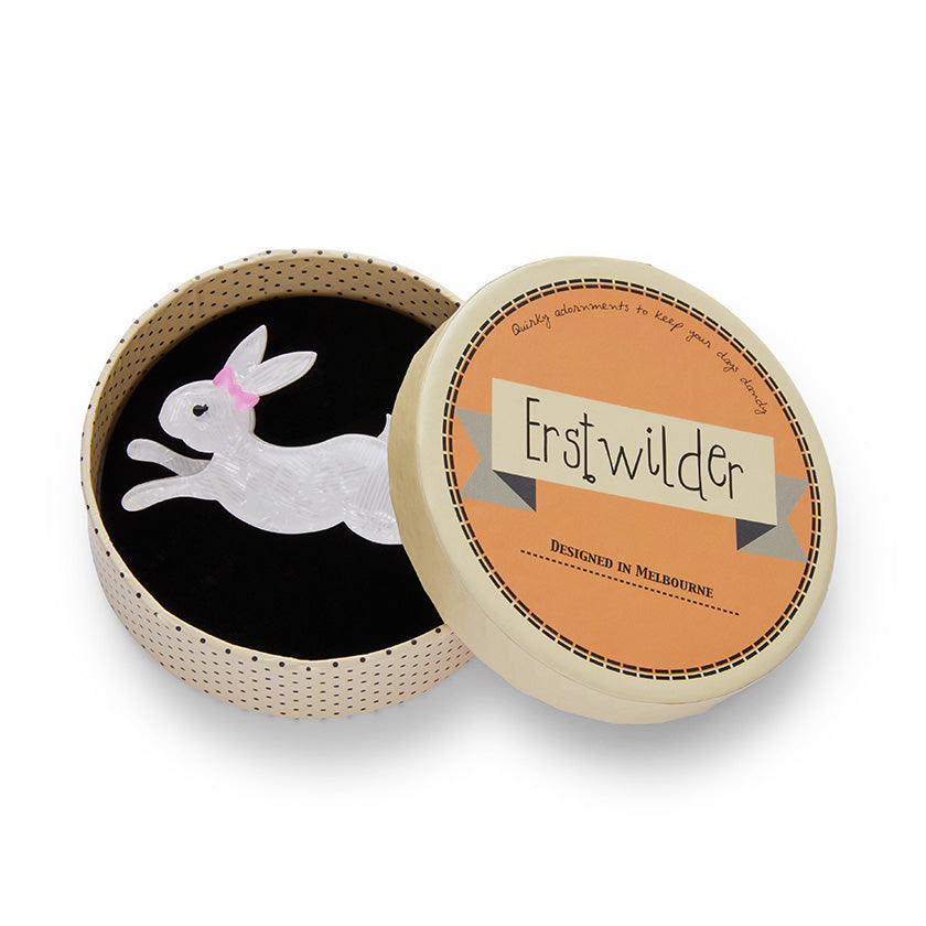 Marshmallow Rabbit Brooch Venus Flytrap - Main Image