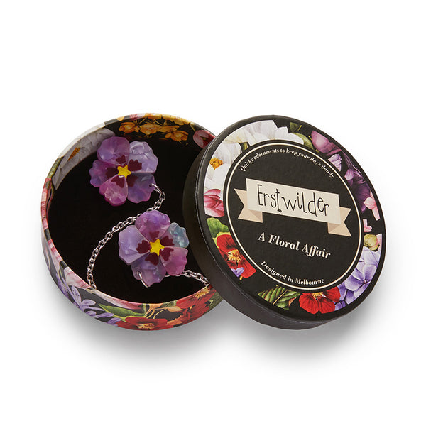 Purple Prose Cardigan Clips