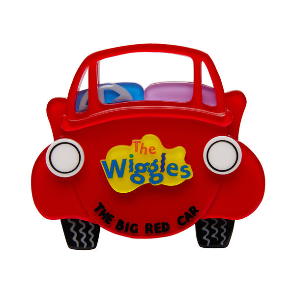 The Big Red Car Brooch