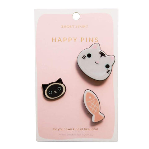 Happy Pins Set - Cat