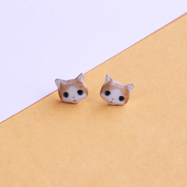 Ginger Kitten Earrings