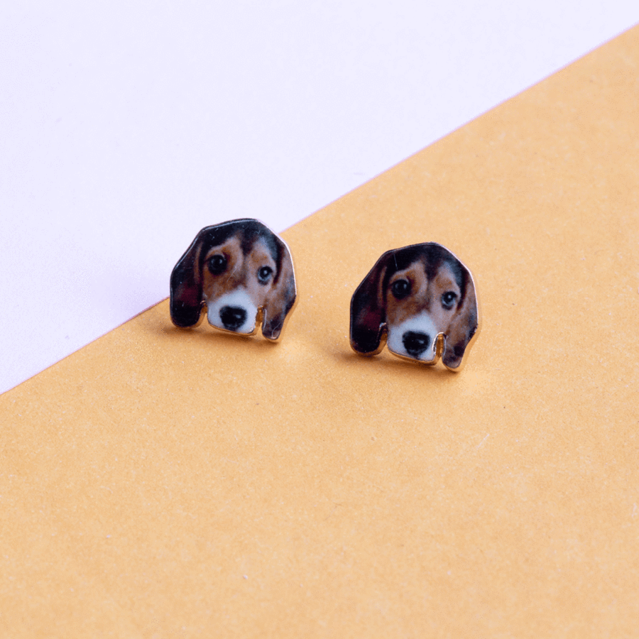 Basset Hound Puppy Earrings Venus Flytrap