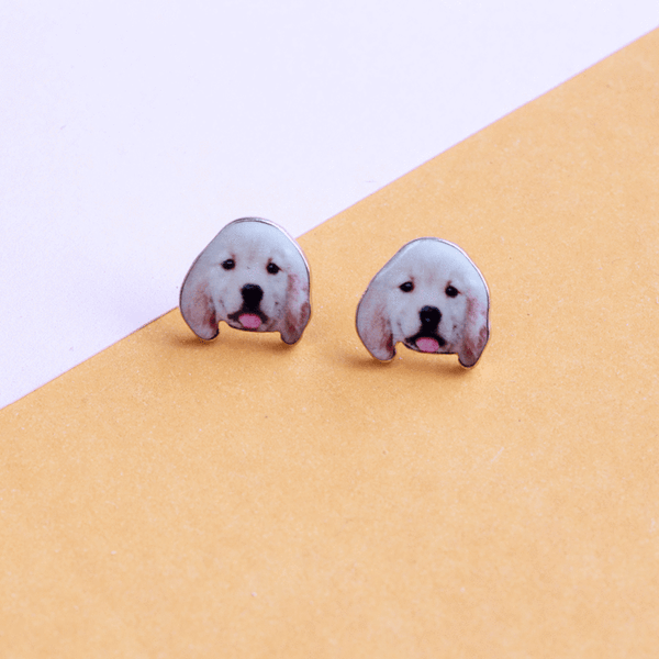 Golden Retriever Puppy Earrings