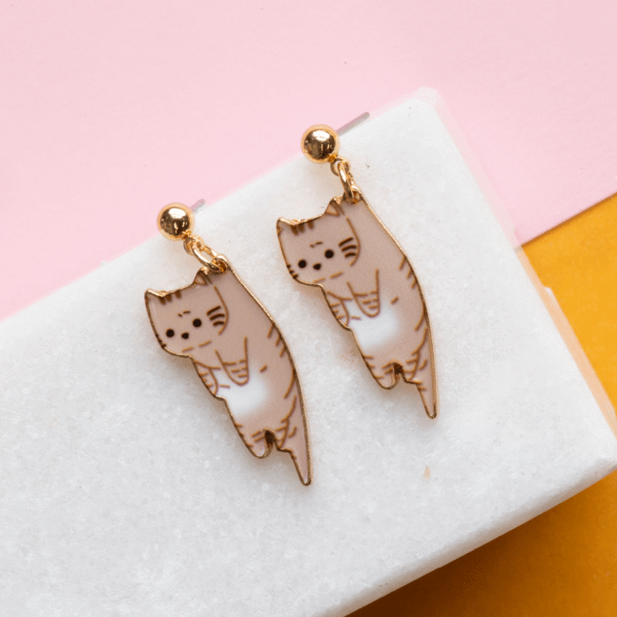 Brown sales drop earrings