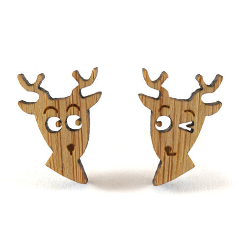 Deer Duo Stud Earrings