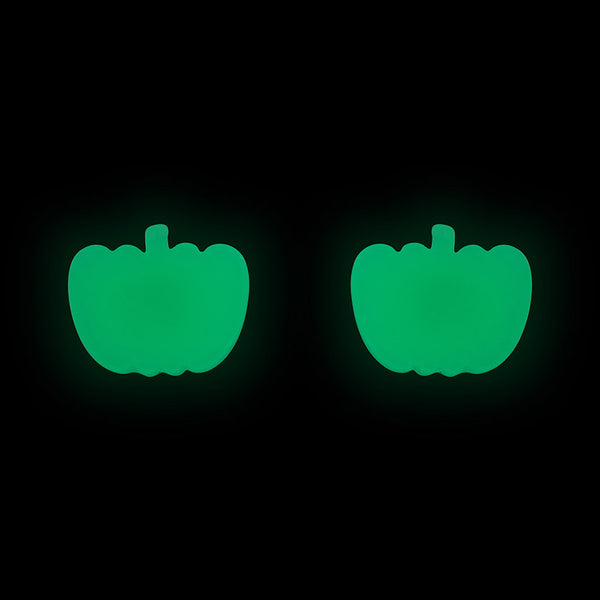 Pumpkin Glow in the Dark Resin Stud Earrings