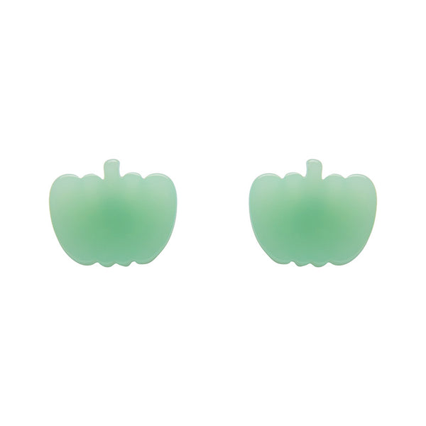 Pumpkin Glow in the Dark Resin Stud Earrings