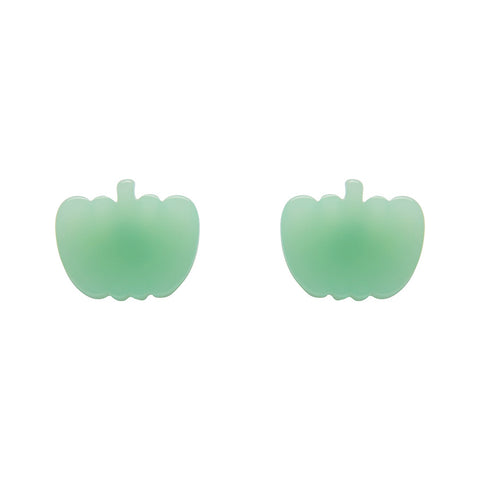 Pumpkin Glow in the Dark Resin Stud Earrings