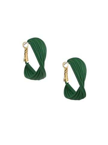 Green Carmen Hoop Earrings